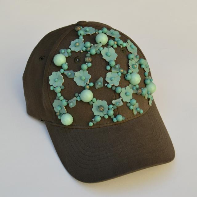 flower mint cap
